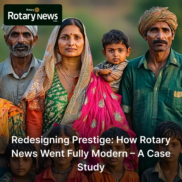 Cover image for BrandLooms case study on redesigning Rotary News into a modern digital news platform