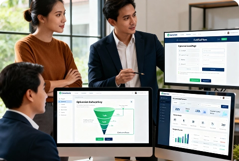 BrandLoom AI funnel design and CRO services in the USA